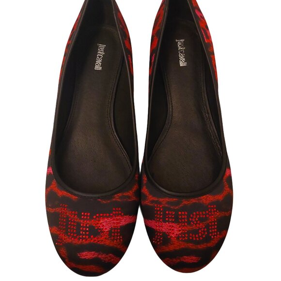 Just Cavalli Shoes - 𝅺Just Cavalli Ballerina Flats Sz 41 Narrow Width A1 NWT